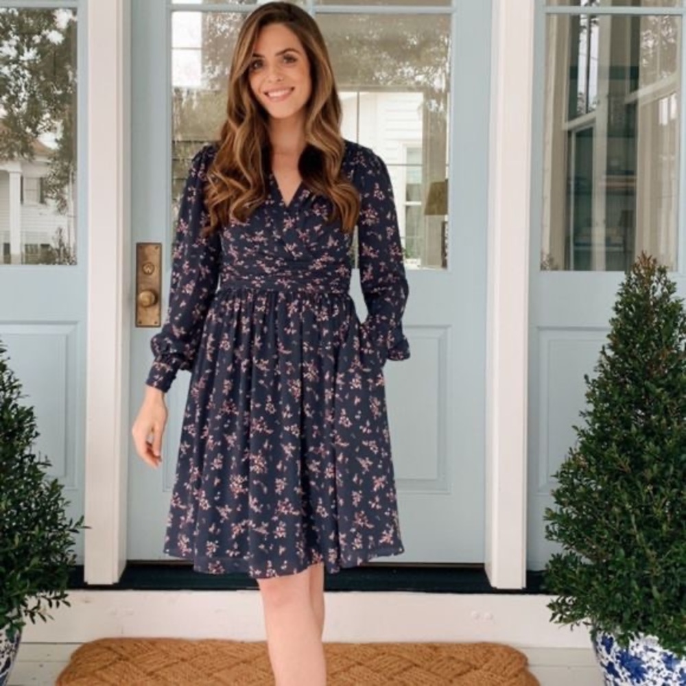 Gal Meets Glam Kelsey Navy Blue Dress EUC size 6